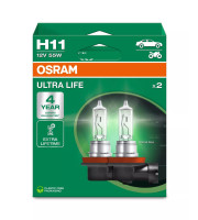 ХАЛОГЕННА КРУШКА OSRAM ULTRA LIFE H11 | 12V - PGJ19-2 - КОМПЛЕКТ 2 БР  64211ULT2HB