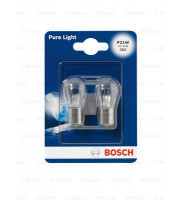 КРУШКА BOSCH PURE LIGHT P21W 12V 21W BA15S БЛИСТЕР  1987301017