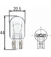 КРУШКА HELLA W21W/5W 12V 21/5W W3X16Q  8GD008893002