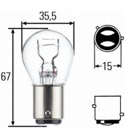 КРУШКА HELLA P21/4W 12V 21/4 W BAZ15D  8GD004772121