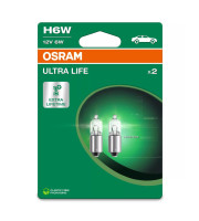 КРУШКА OSRAM ULTRA LIFE H6W 12V 6W BAX9S  64132ULT2BL