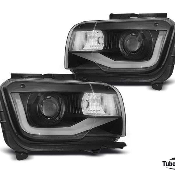 Комплект тунинг фарове за Chevrolet Camaro 2009-2013 с черна основа, ляв и десен