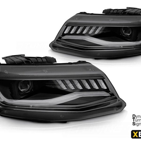 Комплект тунинг ксенонови фарове за Chevrolet Camaro 2016-2018 с черна основа, ляв и десен