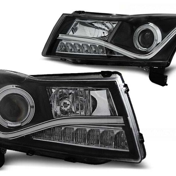 Комплект тунинг фарове за Chevrolet Cruze 2009-2012 с черна основа , ляв и десен