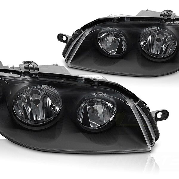 Комплект тунинг фарове за Fiat Punto 2003-2007 с черна основа, ляв и десен