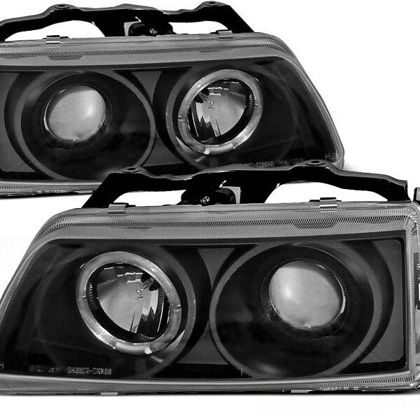 Комплект тунинг фарове за Honda CRX 1990-02.1992 с черна основа , ляв и десен