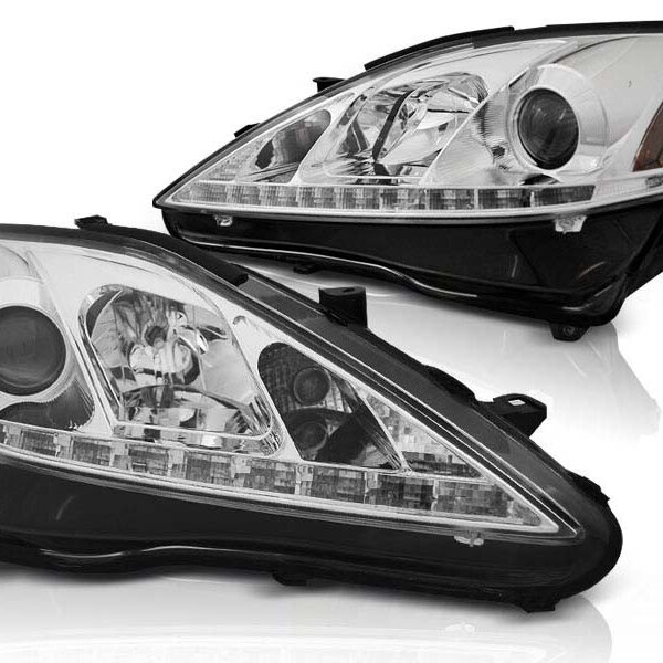 Комплект тунинг фарове за Lexus IS 2006-2013 с хром основа , ляв и десен
