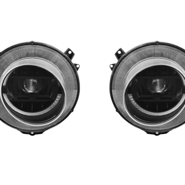 Комплект тунинг фарове за Mercedes G класа W463 с дизайн на W464 1989-2018 с черна основа , ляв и десен