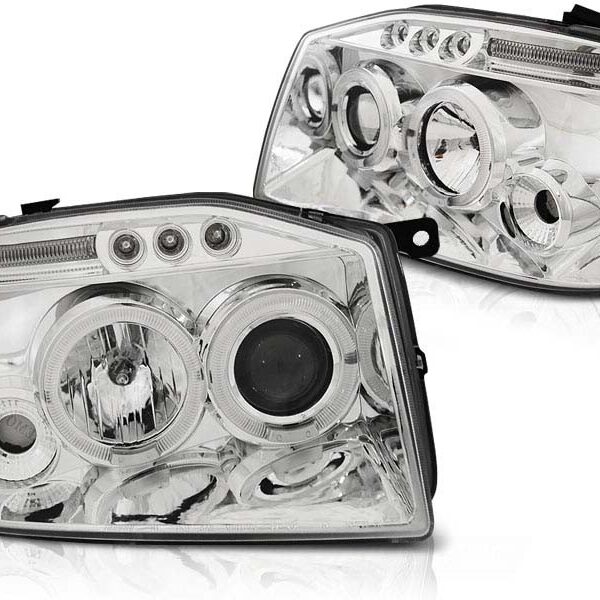 Комплект тунинг фарове за Nissan Frontier 2001-2004 USA с хром основа , ляв и десен