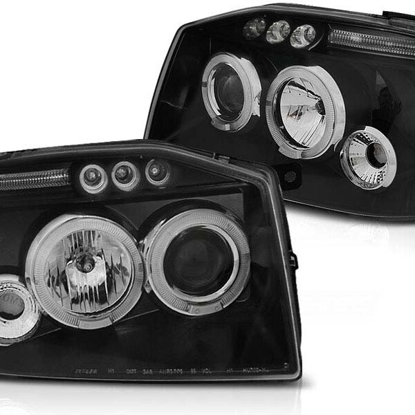 Комплект тунинг фарове за Nissan Frontier 2001-2004 USA с черна основа , ляв и десен
