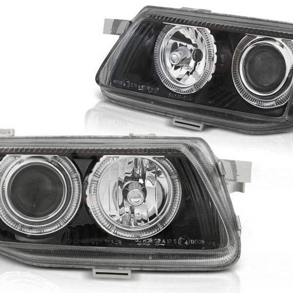 Комплект тунинг фарове за Opel Astra F 1994-1997 с черна основа , ляв и десен