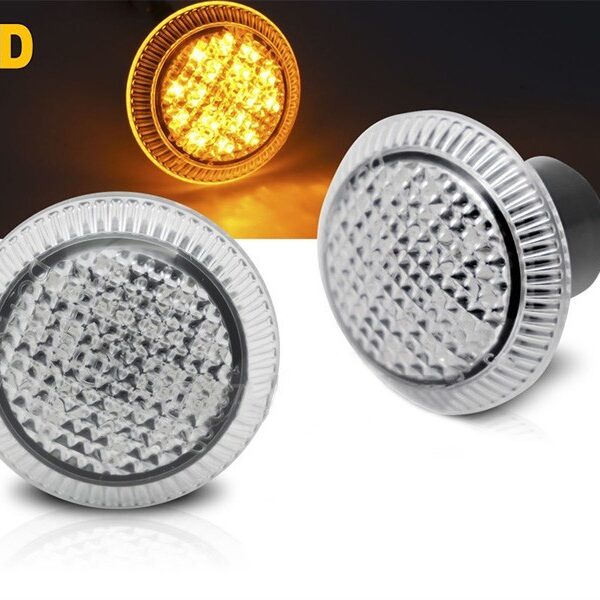 Комплект тунинг LED мигачи за Ford Tourneo Connect 2012-2022 с хром основа ляв + десен