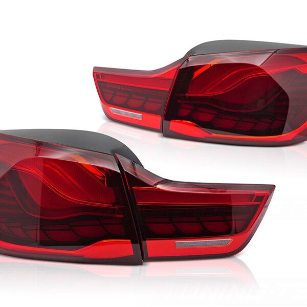 Комплект LED стопове за BMW серия 4 F32 купе, F33 кабриолет, F36 Gran Coupe 2013-2021, M4 F82, F83 2014-2021, червена основа, ляв и десен