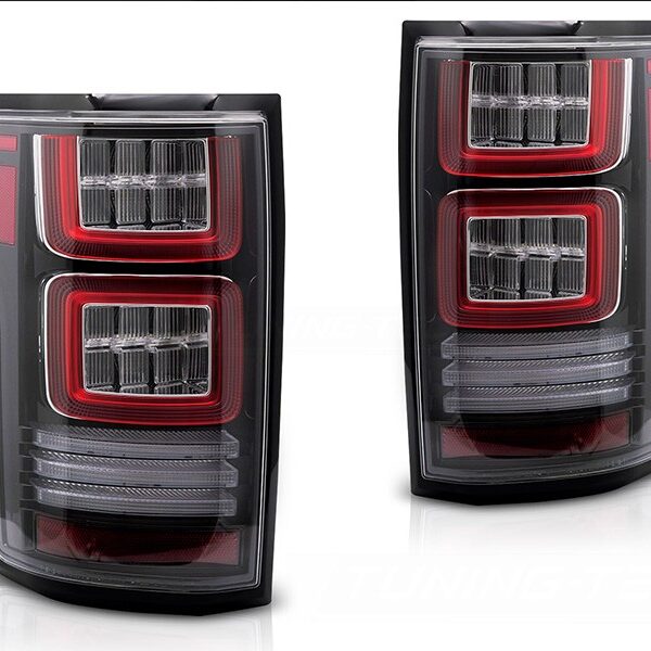 Комплект тунинг LED стопове за Ford F150 2014-2020, с динамичен мигач, черна основа, ляв и десен