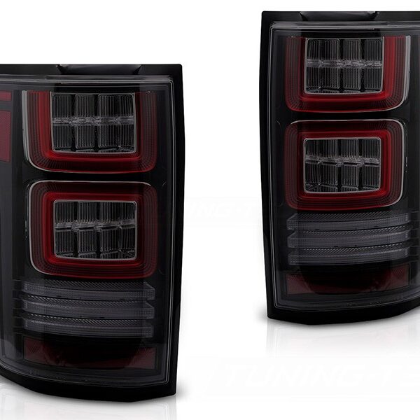 Комплект тунинг LED стопове за Ford F150 2014-2020, с динамичен мигач, опушена основа, ляв и десен