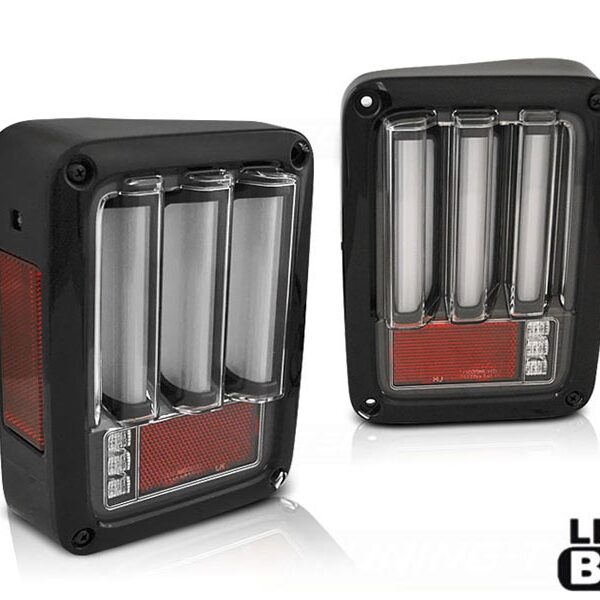 Комплект LED стопове за Jeep Wrangler JK 2007-2018, опушена основа, ляв и десен