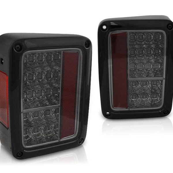 Комплект LED стопове за Jeep Wrangler JK 2007-2018, опушена основа, ляв и десен