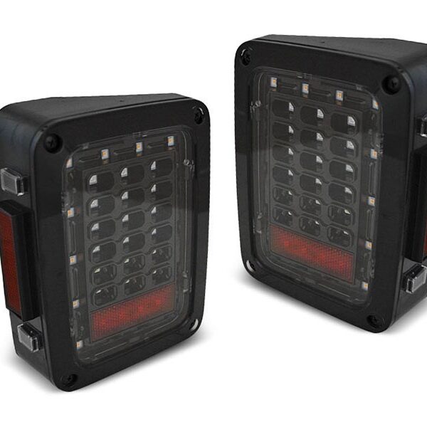 Комплект LED стопове за Jeep Wrangler JK 2007-2018, опушена основа, ляв и десен