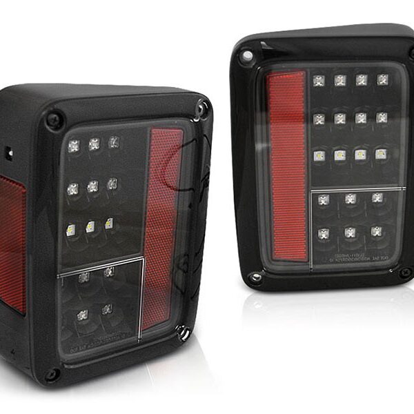 Комплект LED стопове за Jeep Wrangler JK 2007-2018, опушена основа, ляв и десен