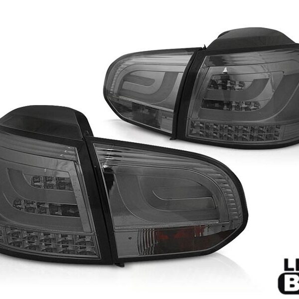 Комплект LED стопове за VW Golf 6 2008-2012, опушена основа, ляв и десен