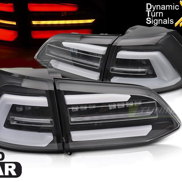 Комплект LED стопове за Volkswagen Golf VII комби 2017-2019, с черна основа, ляв и десен