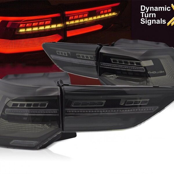 Комплект LED стопове за Volkswagen Golf VIII 2019-2024 хечбек, с опушена основа, ляв и десен