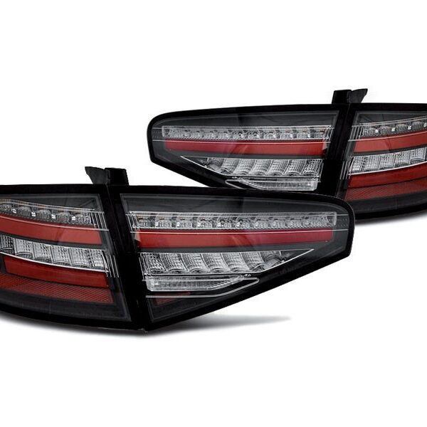 Комплект тунинг LED стопове за Audi A4 седан 2012-2015 черна основа, ляв и десен
