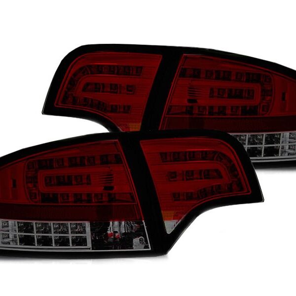 Комплект тунинг LED стопове за Audi A4 B7 седан 11.2004-03.2008 червено/опушени , ляв и десен