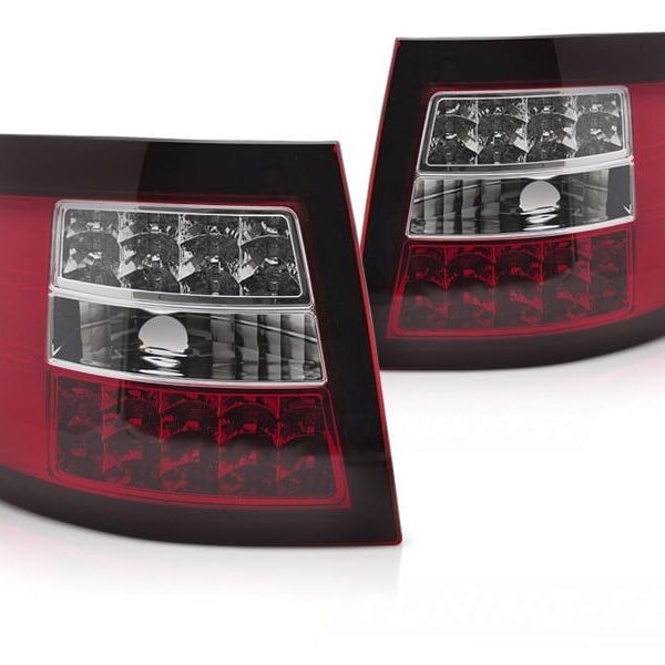 Комплект тунинг LED стопове за Audi A6 C5 комби 1997-2004 червено/бели, ляв и десен