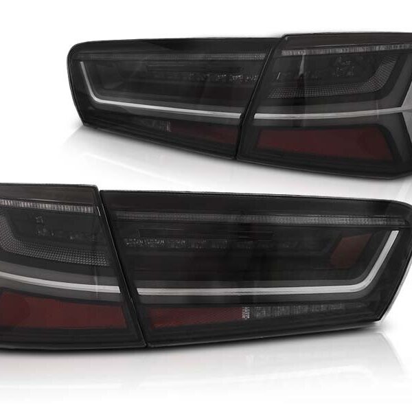 Комплект тунинг LED стопове за Audi A6 C7 2011-2014 опушени , ляв и десен