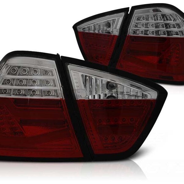 Комплект тунинг LED стопове за BMW серия 3 E90 03.2005-08.2008 червено/опушени , ляв и десен