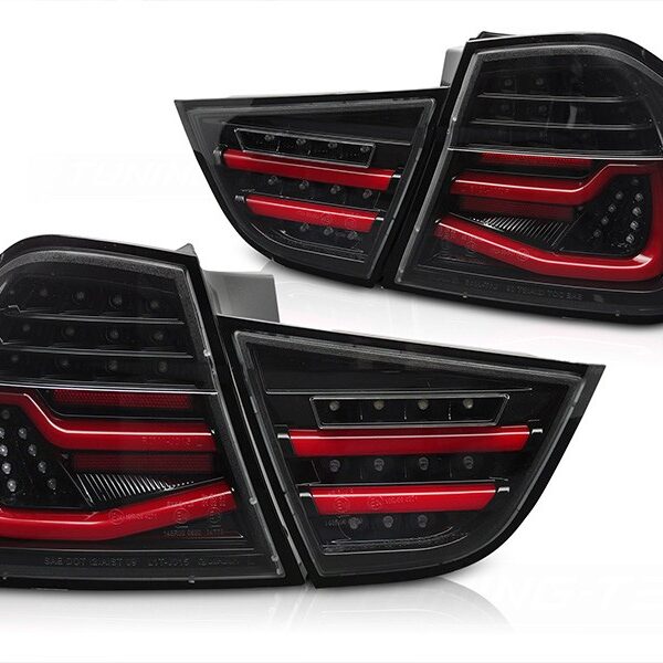 Комплект тунинг LED стопове за BMW серия 3 E90 2009-2011 опушени , ляв и десен