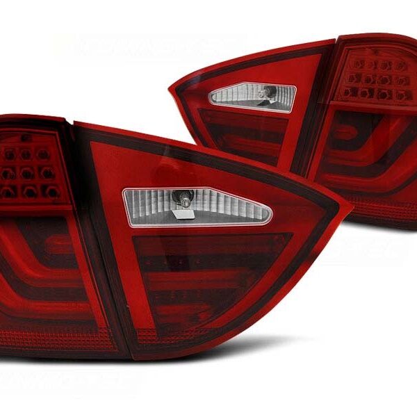 Комплект тунинг LED стопове за BMW серия 3 E91 2005-2008 с червена основа , ляв и десен