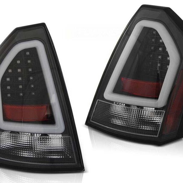 Комплект тунинг LED стопове за Chrysler 300C 2005-2008 с черна основа , ляв и десен