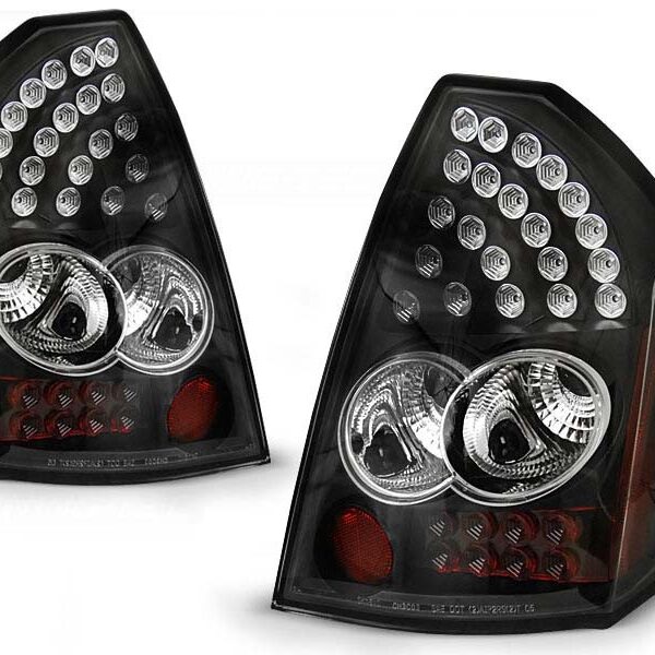 Комплект тунинг LED стопове за Chrysler 300C 2005-2008 с черна основа , ляв и десен