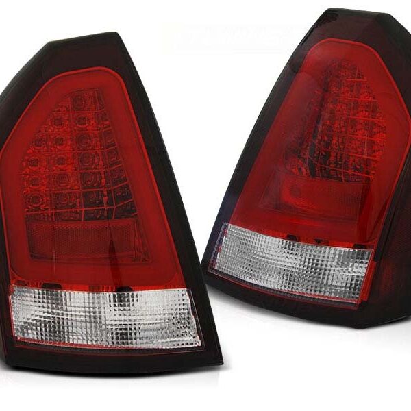 Комплект тунинг LED стопове за Chrysler 300C 2005-2008 червено/бели , ляв и десен