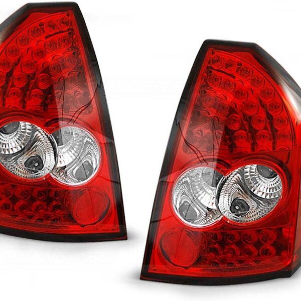 Комплект тунинг LED стопове за Chrysler 300C 2005-2008 червено/бели , ляв и десен