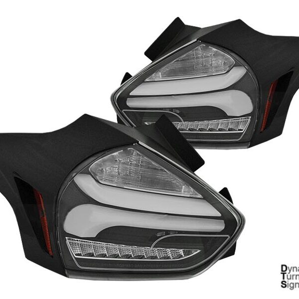 Комплект тунинг LED стопове за Ford Focus III хечбек 2015-2018 бели и опушени, ляв и десен