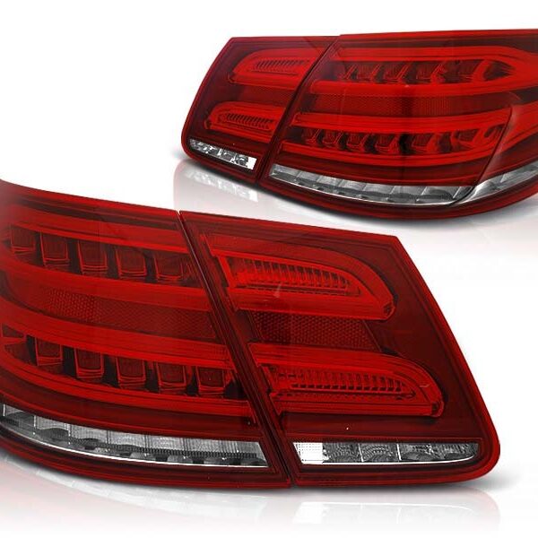 Комплект тунинг LED стопове за Mercedes E класа W212 2009-2013 червено/бели , ляв и десен