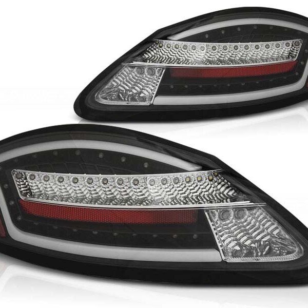 Комплект тунинг LED стопове за Porsche Boxster 987/Cayman 2005-2008 с червена основа , ляв и десен
