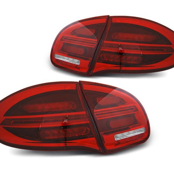 Комплект LED стопове за Porsche Cayenne 2010-2015, червено бяла, ляв и десен