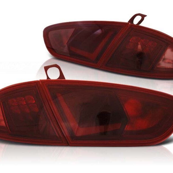 Комплект тунинг LED стопове за Seat Leon 03.2009-2013 с червена основа , ляв и десен