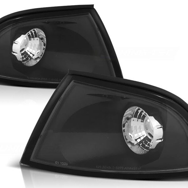 Комплект тунинг мигачи към фара за Audi A4 1994-1998 с черна основа ляв + десен