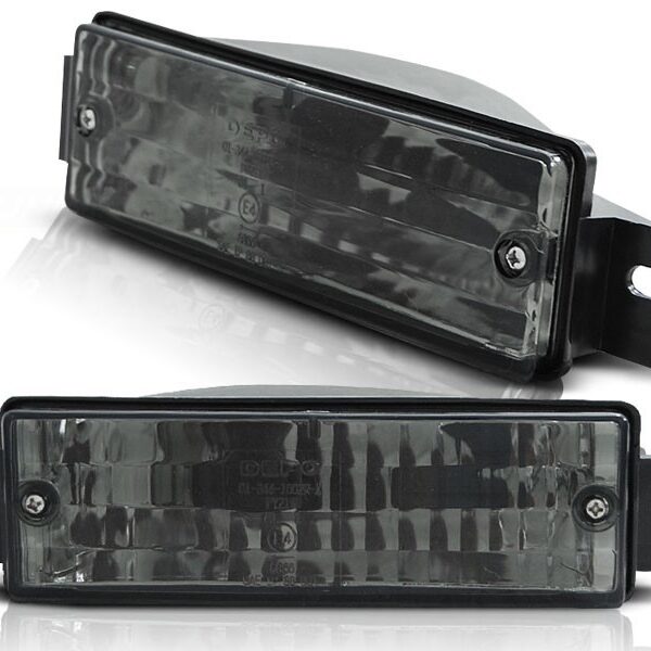 Комплект тунинг мигачи към фара за BMW серия 3 E30 седан/комби/купе/кабрио 1987-1994 с черна основа ляв + десен