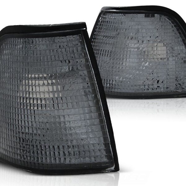 Комплект тунинг мигачи към фара за BMW серия 3 E36 седан/комби/компакт 1990-1999 опушени ляв + десен