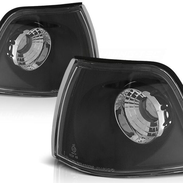 Комплект тунинг мигачи към фара за BMW серия 3 E36 седан/комби/компакт 1990-1999 с черна основа ляв + десен