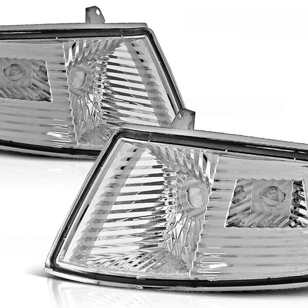 Комплект тунинг мигачи към фара за Honda CRX 1990-1992 с хром основа ляв + десен