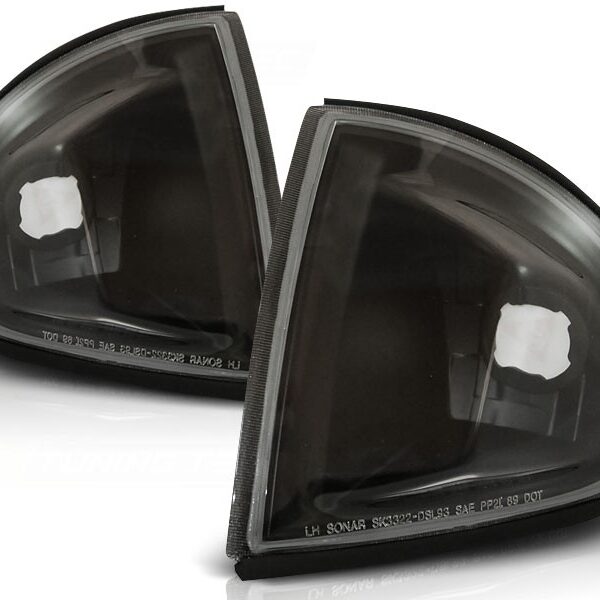 Комплект тунинг мигачи към фара за Honda CRX Del Sol 1992-1997 с черна основа ляв + десен