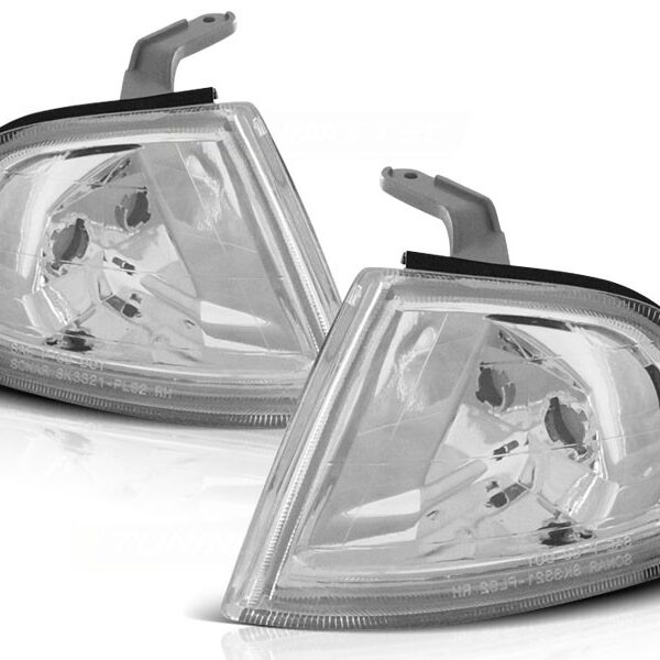 Комплект тунинг мигачи към фара за Honda Prelude 1992-1997 с хром основа ляв + десен