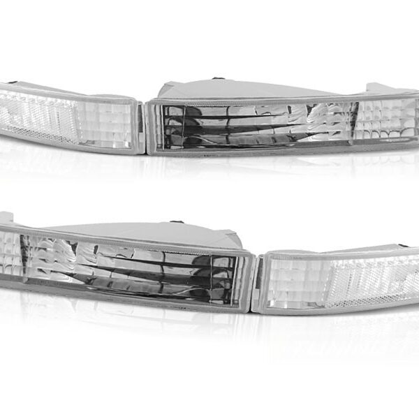 Комплект тунинг мигачи към фара за Honda Prelude 1992-1997 с хром основа ляв + десен
